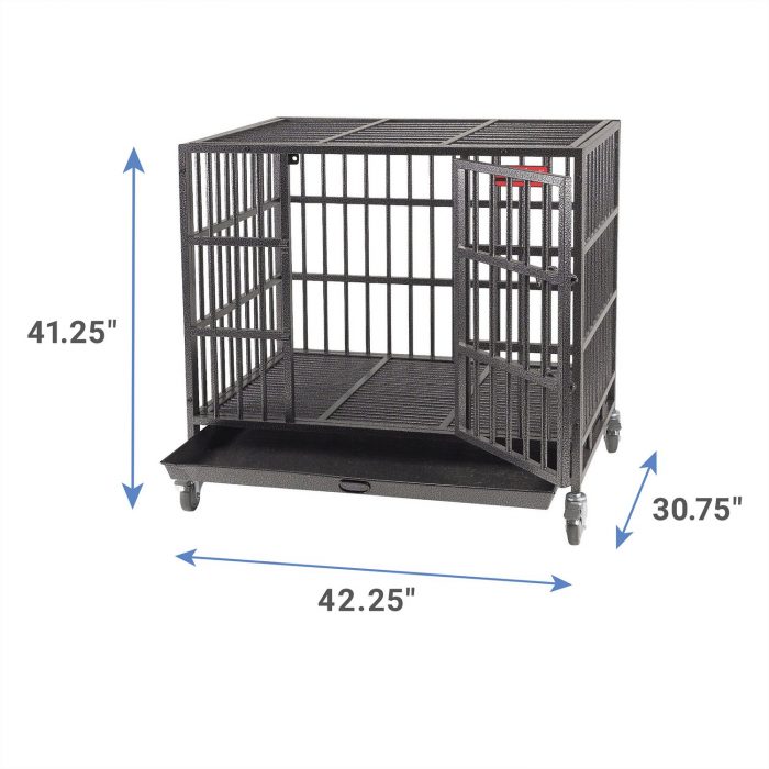 Single Door Steel Dog Crate - Image 2