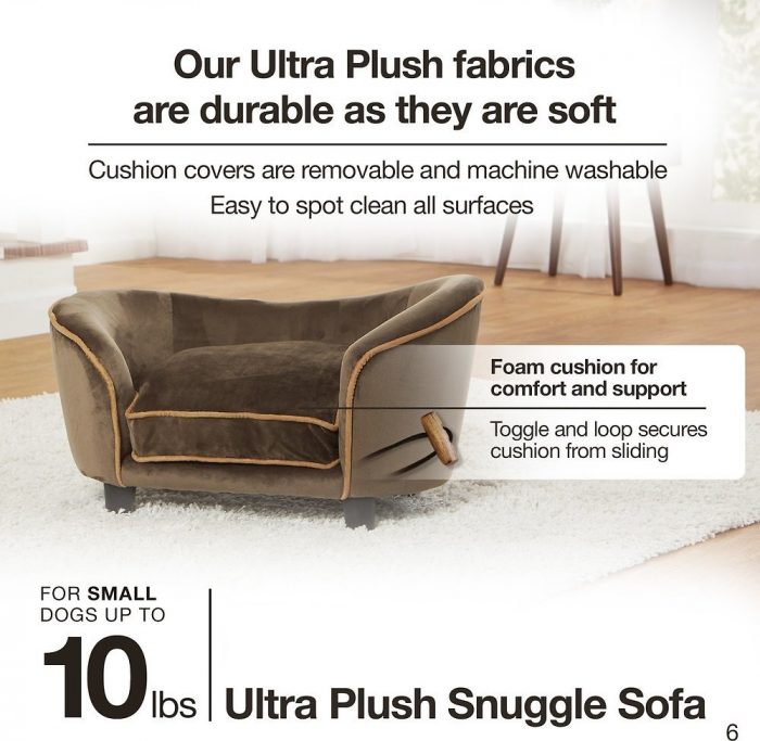 Ultra-Plush Snuggle Sofa Cat & Dog Bed - Image 2