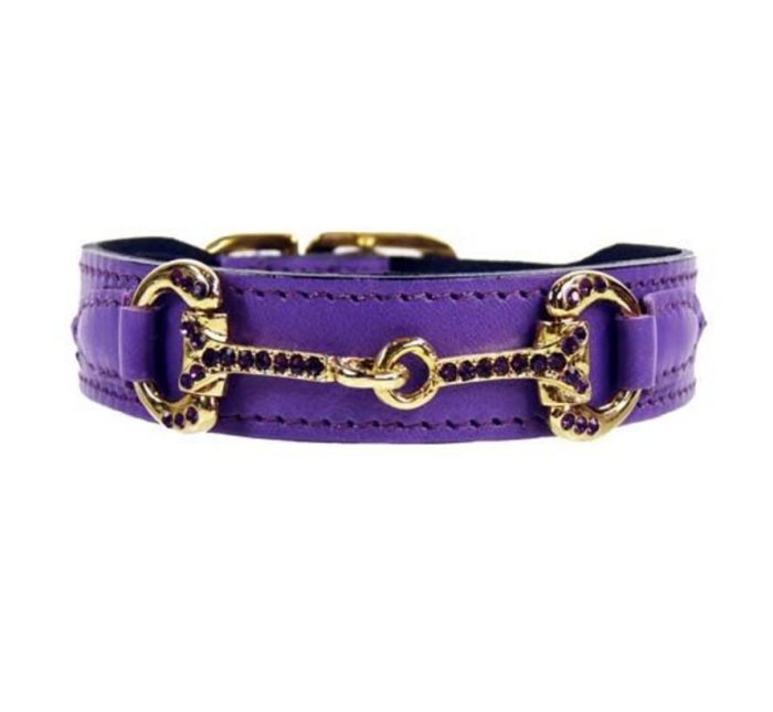 Hartman and Rose Dog Collar Horse & Hound Lavender